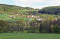 Čeština: Pohled od Rohova k Vísce, části Sedlece-Prčice English: View from Rohov to Víska, part of Sedlec-Prčice, Czech Republic.