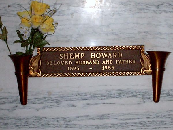 Crypt of Shemp Howard at Home of Peace Cemetery in East Los Angeles, California