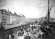 Skeppsbron, vy mot norr 1896.