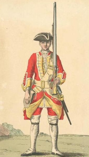 Soldier of the 30th Foot in 1742