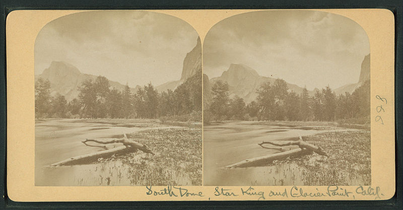 File:South Dome, Star King and Glacier Point, California, by Littleton View Co..jpg