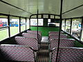 The interior of preserved Southern Vectis 703 (DDL 50), a Bristol K5G/ECW, at Havenstreet railway station, Isle of Wight, for the Bustival 2012 event, held by Southern Vectis.