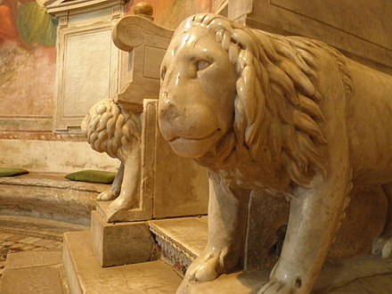 Lions of the episcopal throne