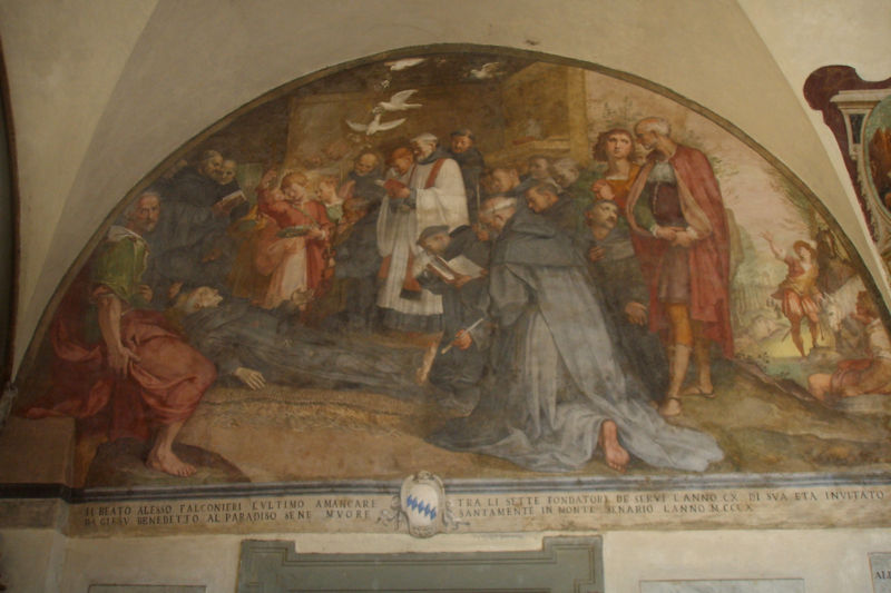 File:Ss annunziata, chiostro grande, e01 bernardino poccetti, morte di s.alessio falconieri.JPG