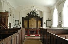 Inside St Katherine's parish church