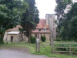 Lillingstone Dayrell avec l'abbaye de Luffield - Vue