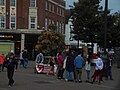 Stand of Loughborough Marxist Society, Market Place, Loughborough, UK, August 2023