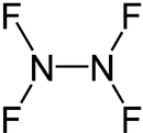 Struktur von Stickstoff(II)-fluorid
