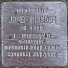 Pietra d'inciampo Solingen Casa dell'erede 88 Josef Becker.jpg