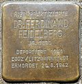 Stolperstein für Dr. Ferdinand Feidelberg (Humboldtstr. 42)