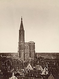 Strasbourg and the cathedral in 1869 (photo by Charles David Winter [fr])