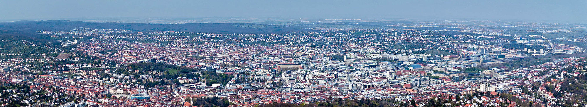 Panoramatická fotografia mesta Stuttgart