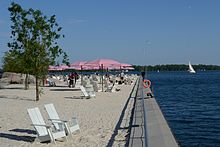 Opened in 2010, Sugar Beach is an urban beach at East Bayfront. SugarBeach6.jpg