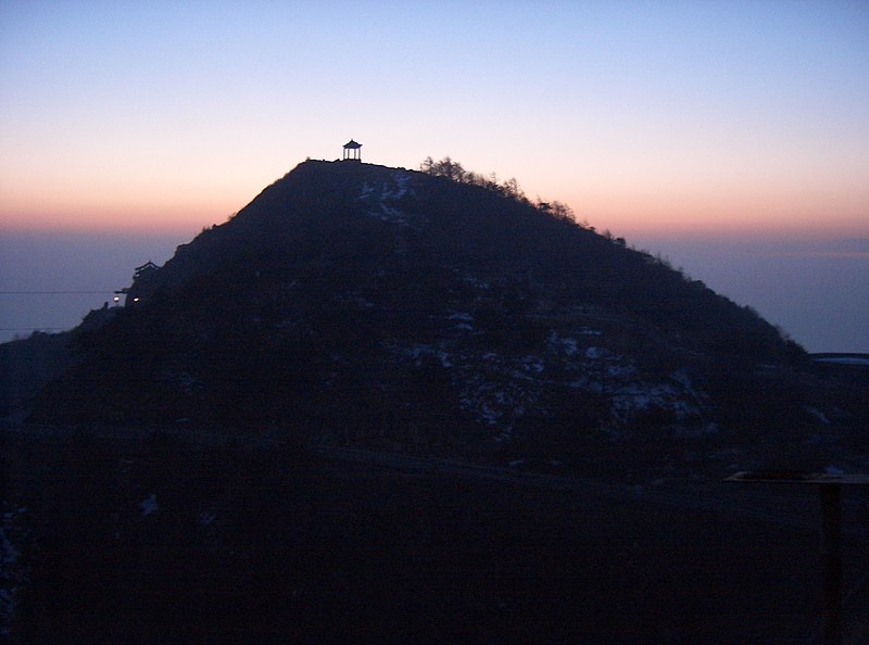 File:Sunset at Mt Tai.JPG