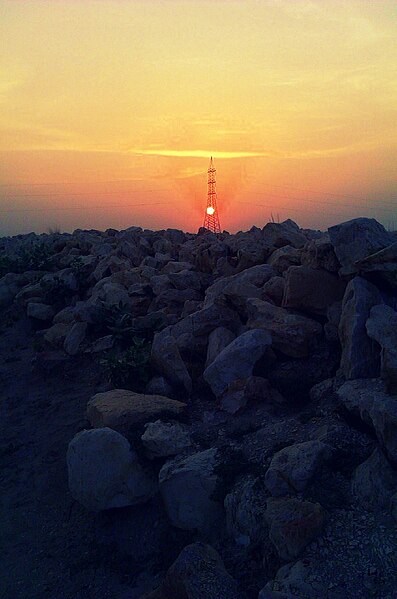 File:Sunset on hills, Punjab, Pakistan.jpg