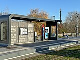 La station "Traité de Rome" de la ligne 12 Express du tramway d'Île-de-France