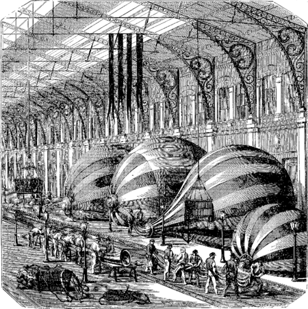 T5- d625 - Fig. 497. — Atelier de construction des ballons, à la gare d’Orléans.png