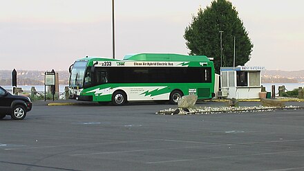 Hybrid electric bus operated by Transport of Rockland