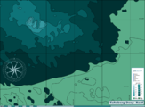 Map of the dive site at Tafelberg Deep Reef