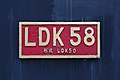 * Nomination Taipei, Taiwan: Identification plate of TRA LDK58 Steam Locomotive (in 2016 on display in front of Taipei Railway Station) --Cccefalon 07:02, 26 March 2016 (UTC) * Promotion Good quality. --Jacek Halicki 08:49, 26 March 2016 (UTC)