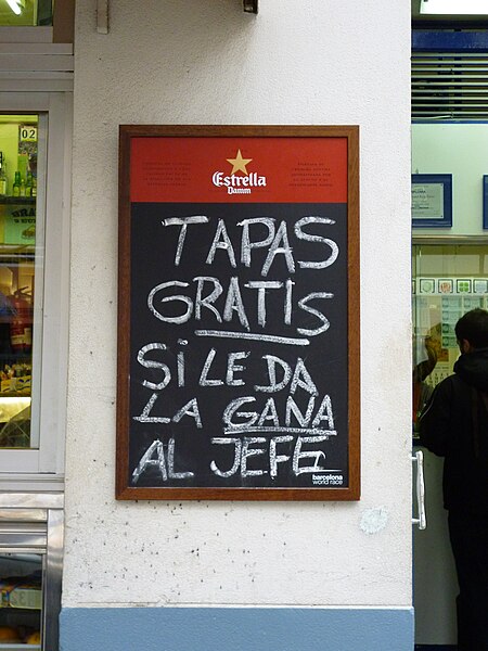 File:Tapas for Free if the boss wants it! (7300682860).jpg