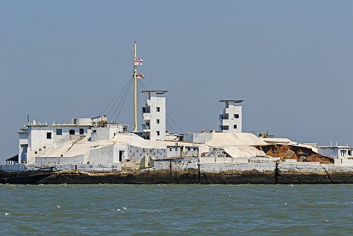The Middle Ground Coastal Battery in Mumbai.