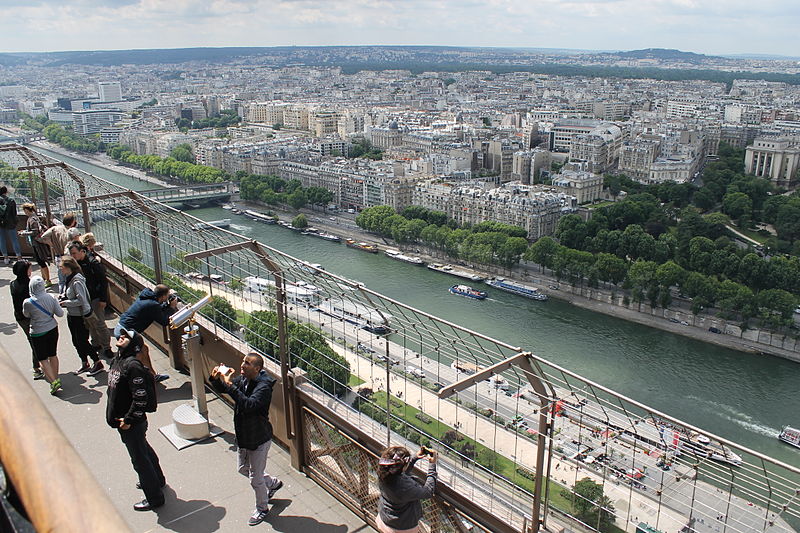 File:The Seine as seen from the Eiffel Tower, Paris 14 June 2014.jpg