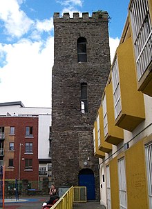 The tower of the former St George's Church The tower of the former St George's Church, Hill Street.jpg