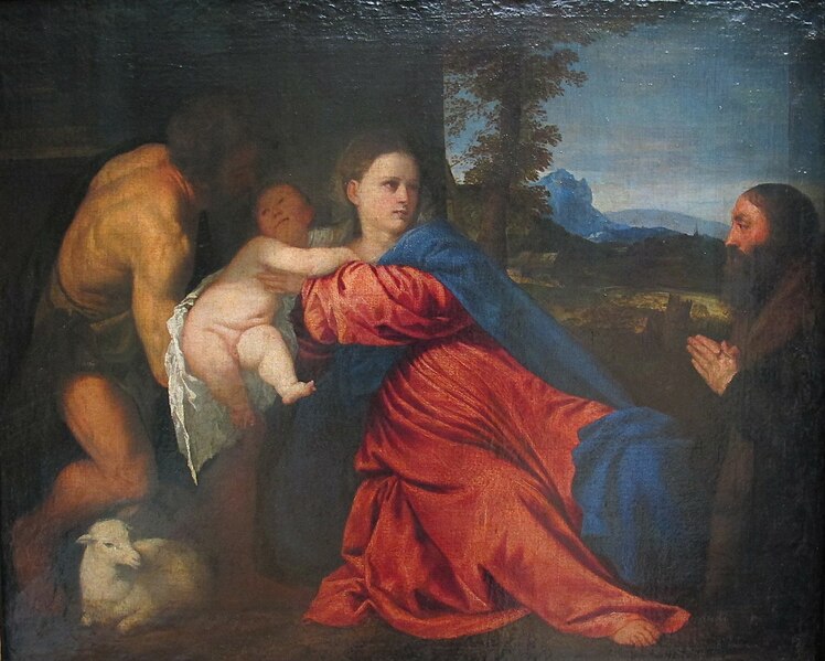 File:Tiziano, madonna col bambino, saan giovanni e un donatore (cropped).jpg