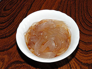 <span class="mw-page-title-main">Tokoroten</span> Seaweed-based Japanese dish