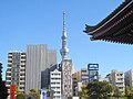 Sensoji; Tokyo Skytree from Asakusa