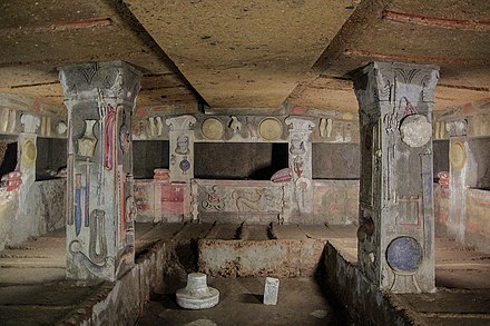Tomb of the Reliefs at Banditaccia necropolis