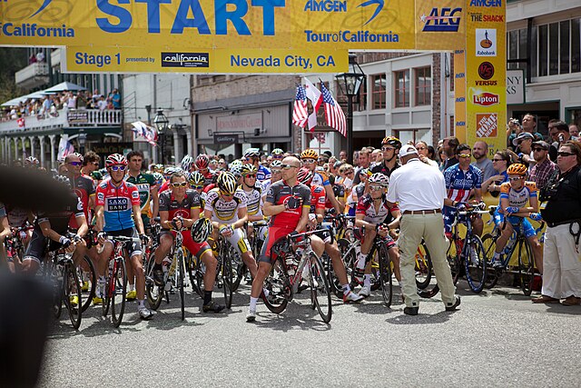 The start of the first leg of the 2010 race in Nevada City