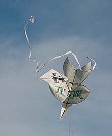 Duelling chula and pakpao kites, part of the Thai kite-fighting tradition Traditional Chula Kite (6962509888).jpg