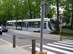 Tram 2028 à Herrmann-Debroux.