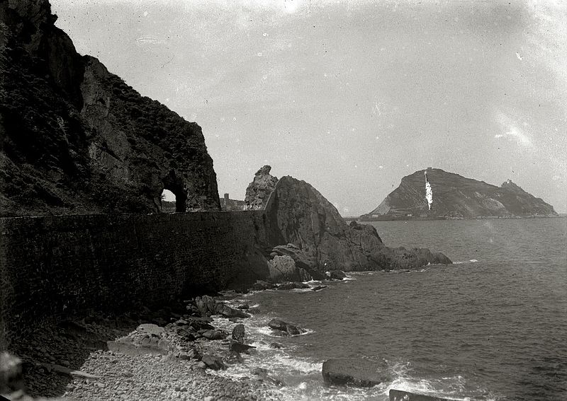 File:Tramo de carretera de Zarautz a Getaria (1 de 1) - Fondo Marín-Kutxa Fototeka.jpg