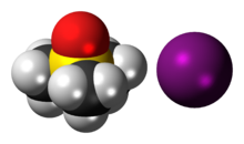 Модели за запълване на пространството на съставните йони на триметилсулфоксониев йодид