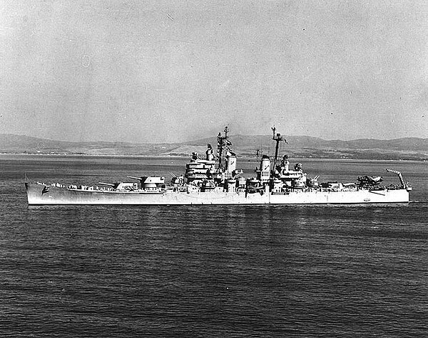 USS Columbus on 12 July 1948