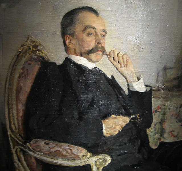 File:V.M. Golytsin by Serov (1906, Tretyakov gallery) detail.jpg