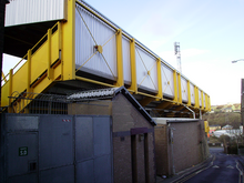 The Bradford End of Valley Parade, which was the first to be redeveloped after the ground reopened in 1986 Valley Parade Away Stand.PNG