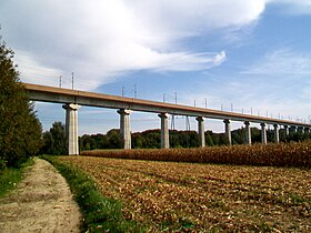 Het zuidelijke deel van het viaduct