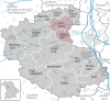 Lage der Verwaltungsgemeinschaft Veitsbronn im Landkreis Fürth