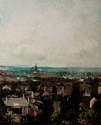 View of Paris around Montmartre