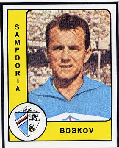 Serbian Vujadin Boškov, pictured as a Sampdoria player in 1961, managed the team to their only Serie A title in 1991.