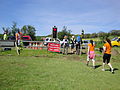 The checkpoint at Arreton Barns, Arreton, Isle of Wight, for Walk the Wight 2012.