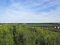 Blick vom Lärmschutzwall Kiebitzmarkt nach Süden; im LSG "Paunsdorfer Wäldchen - Heiterblick" (l 26)