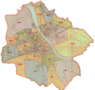 <span class="mw-page-title-main">Warsaw Militia Districts during World War I</span> Divisions of occupied Warsaw during World War I