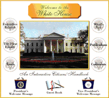 The website during the presidency of Bill Clinton, 1995 Whitehouse.gov during Clinton administration.gif