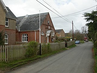 Whitsbury village in the United Kingdom