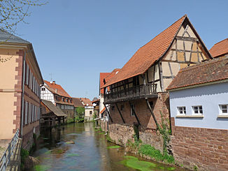 The Sauer lângă Wœrth în Alsacia